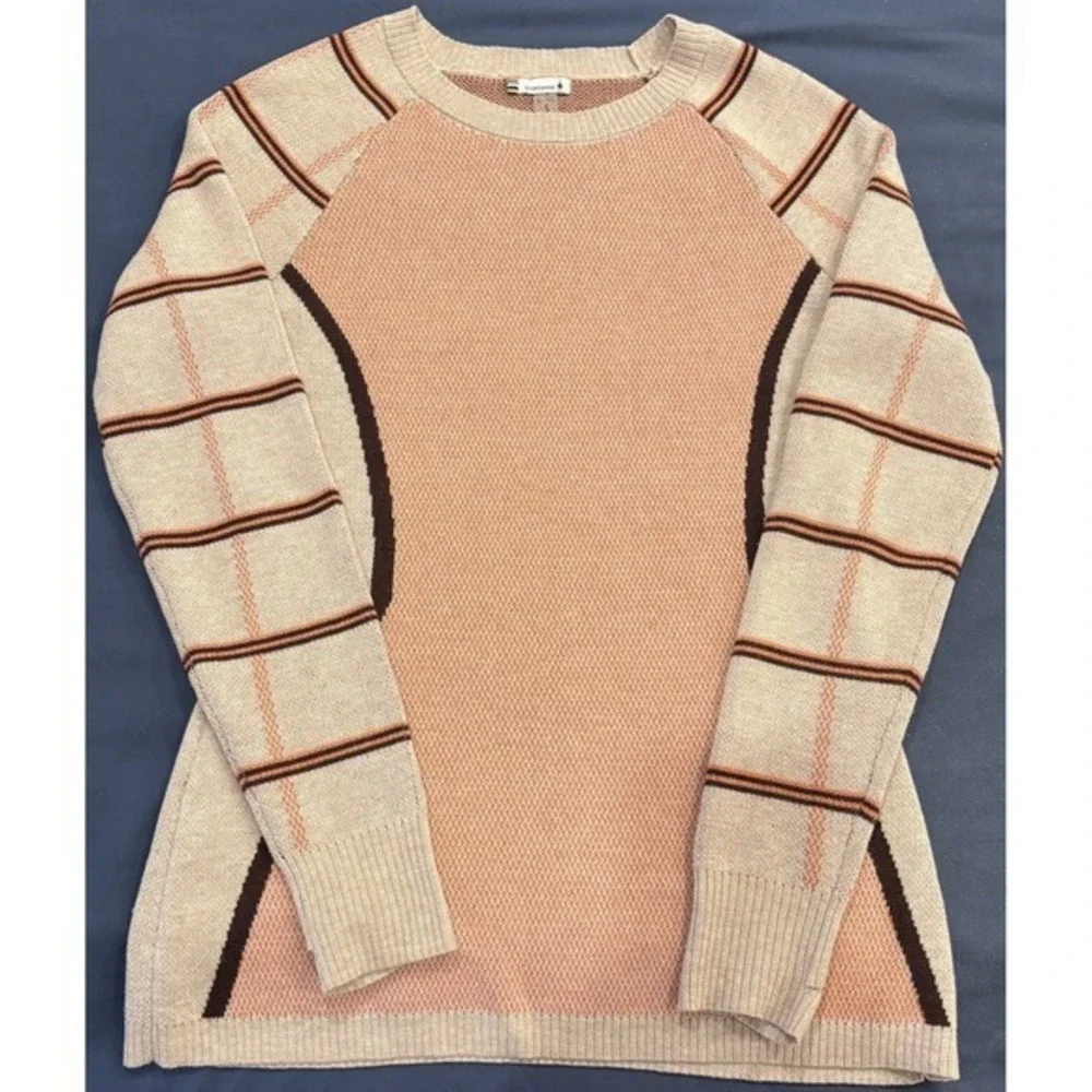 Smartwool Women's Dacono Ski Crew Sweater Pink Size Small Merino Wool Blend‎